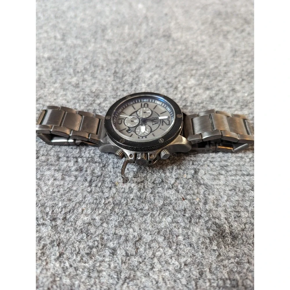 Armani Exchange AX1514 45mm Dark Gray Stainless Steel Mens Watch( Needs Battery)